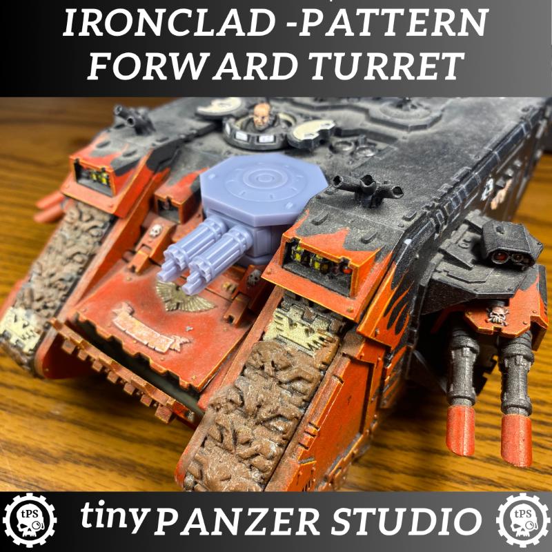 Ironclad Pattern Forward Turret for heavy space transport tank