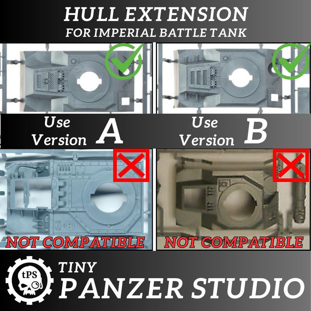Hull extension kit for sci-fi tanks