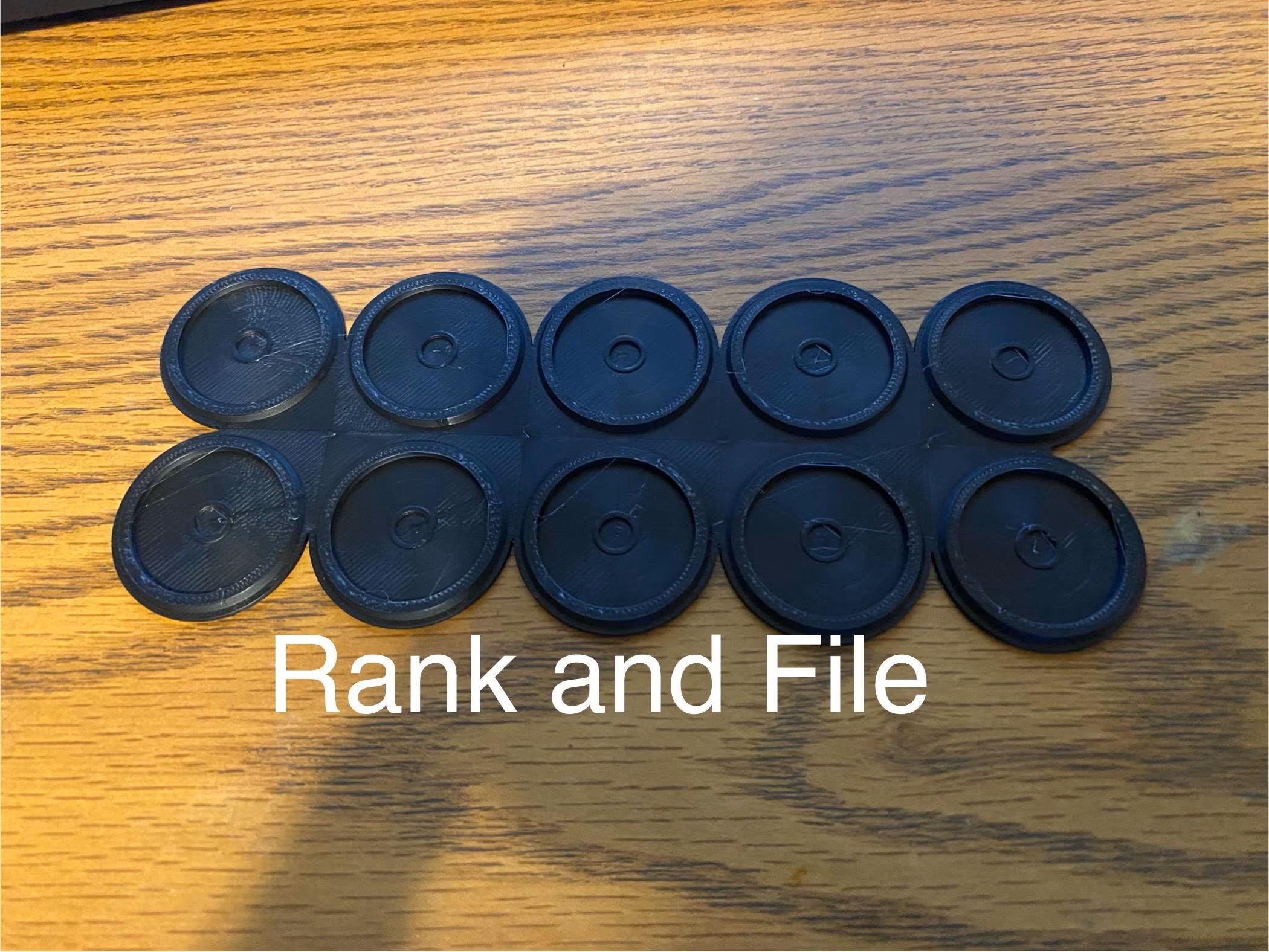 Invisible Movement Tray for round bases compatible miniature wargames