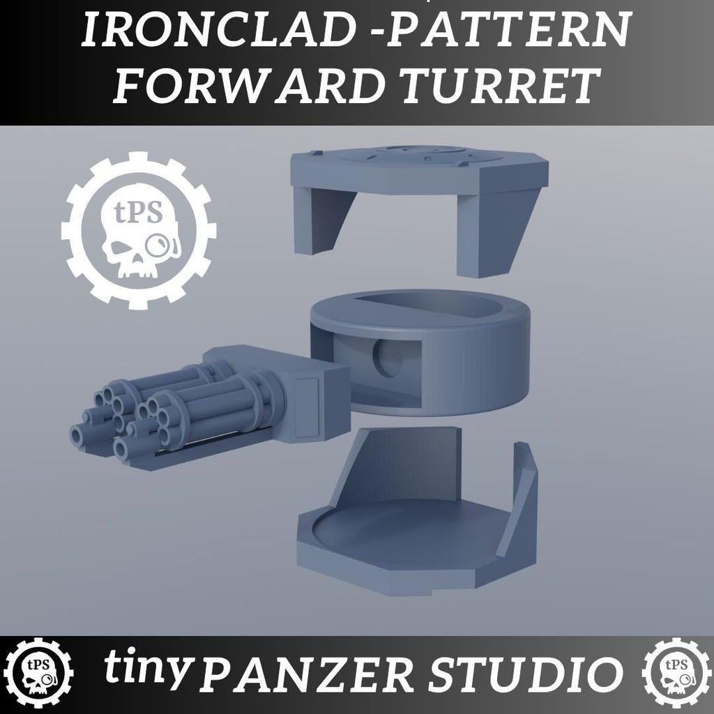 Ironclad Pattern Forward Turret for heavy space transport tank