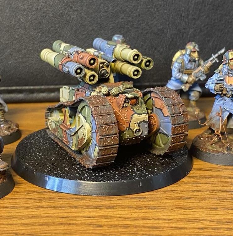 Grimdark Remote Turret on Mobile Heavy Weapon Platform