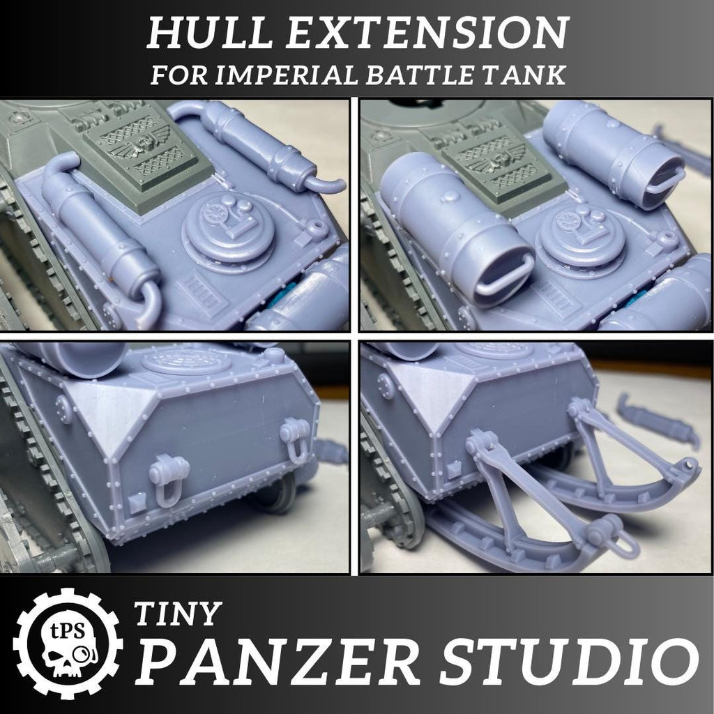 Hull extension kit for sci-fi tanks