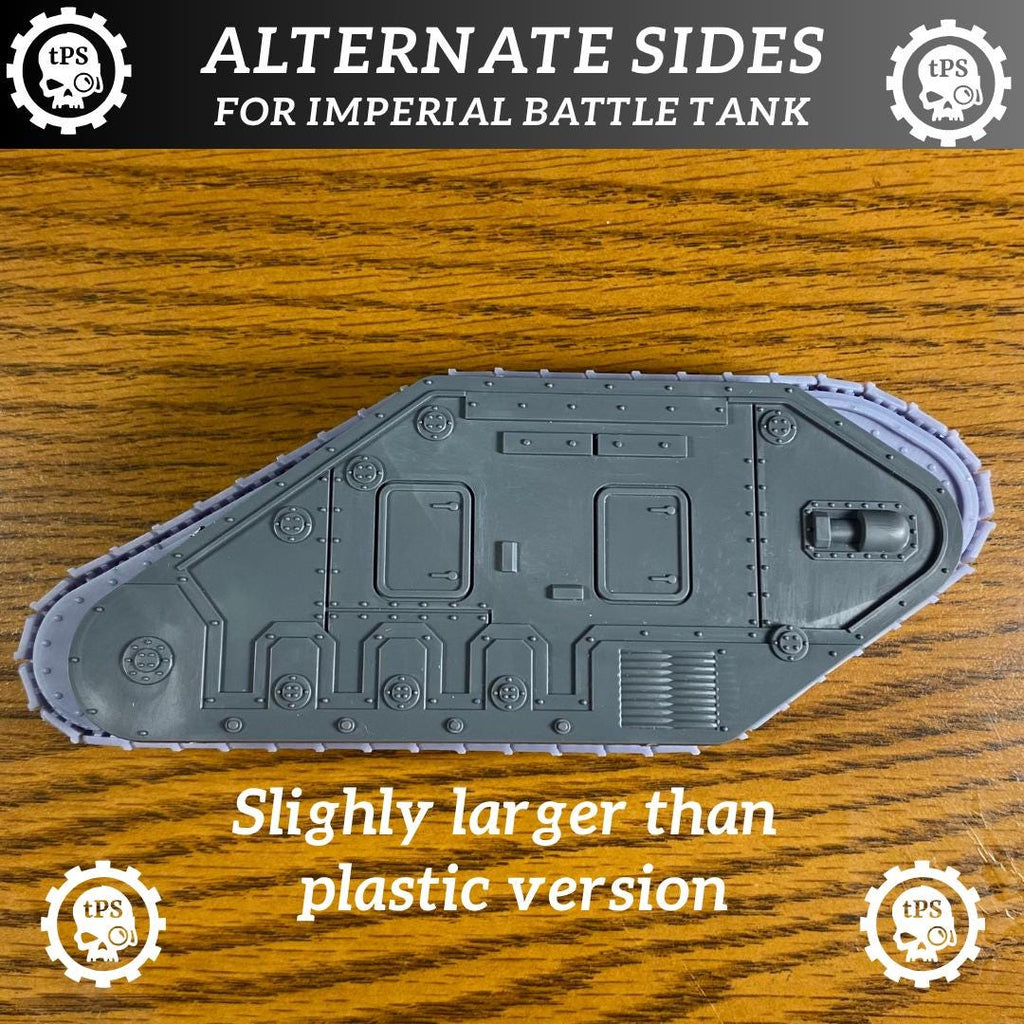 Luna pattern side tracks for sci-fi battle tank conversion