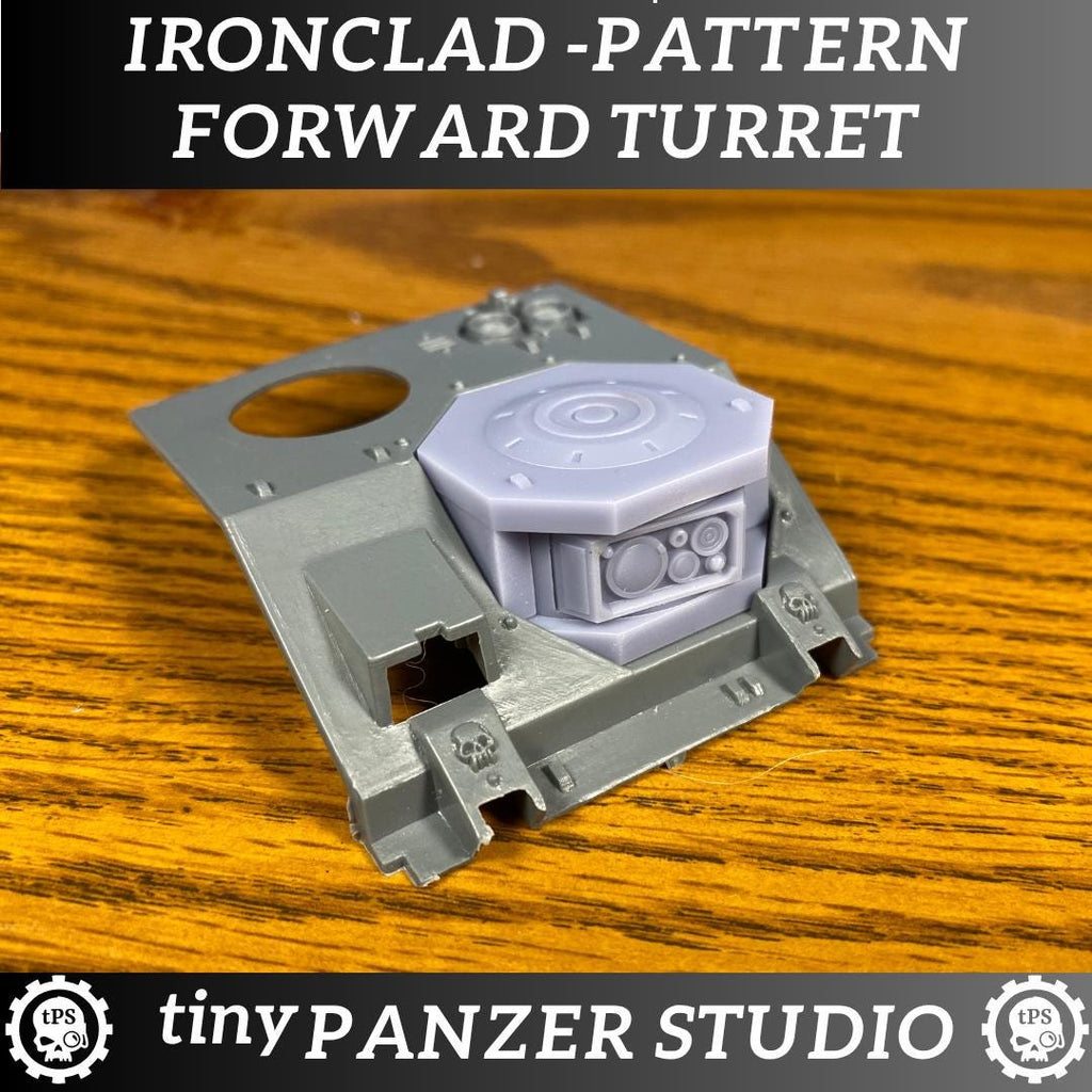 Ironclad Pattern Forward Turret for heavy space transport tank