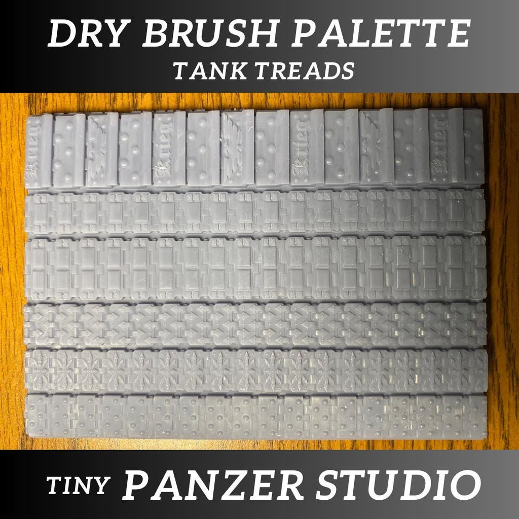 Dry Brush Palette, grimdark tank bits