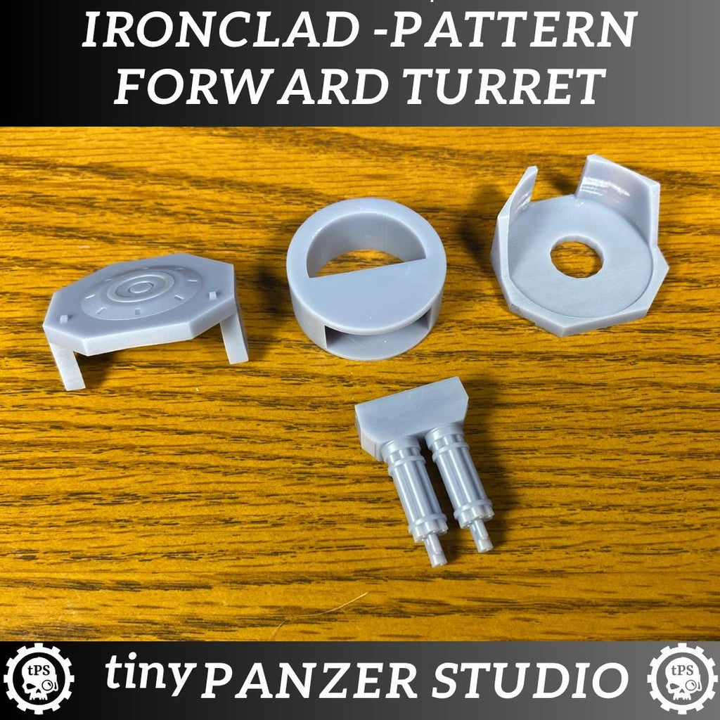 Ironclad Pattern Forward Turret for heavy space transport tank