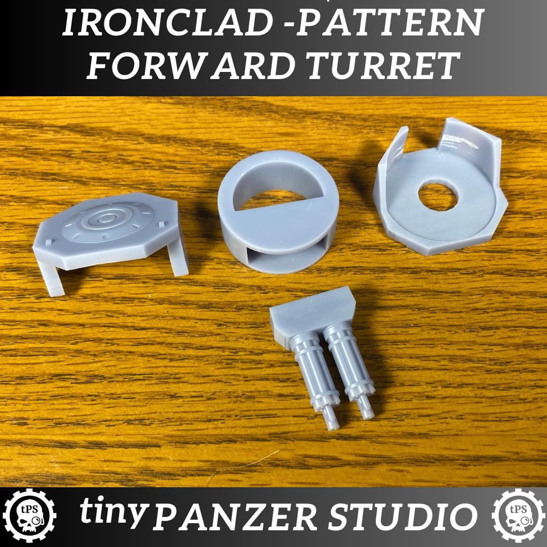 Ironclad Pattern Forward Turret for heavy space transport tank