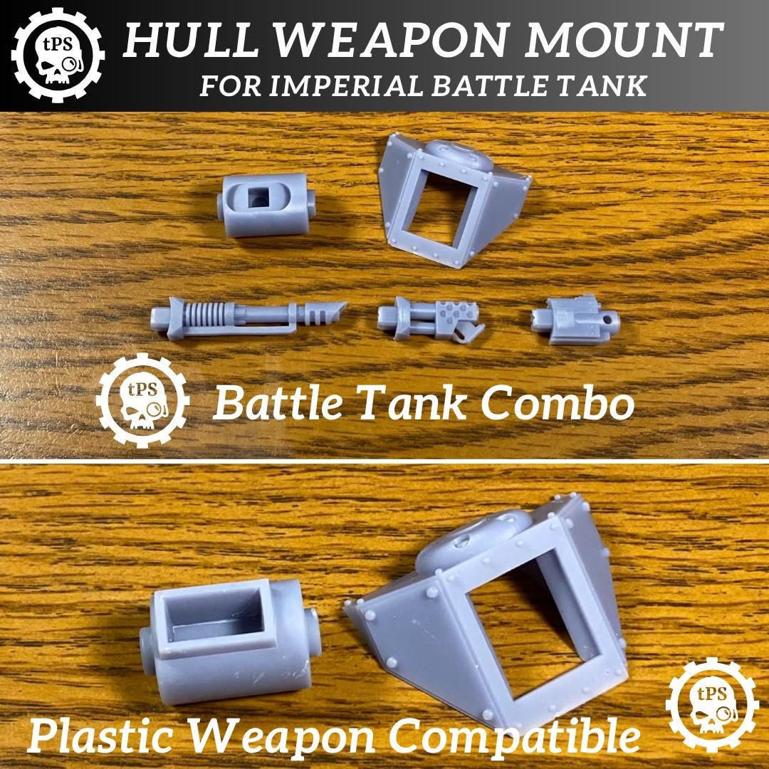 Hull Weapon Mount for sci-fi battle tanks