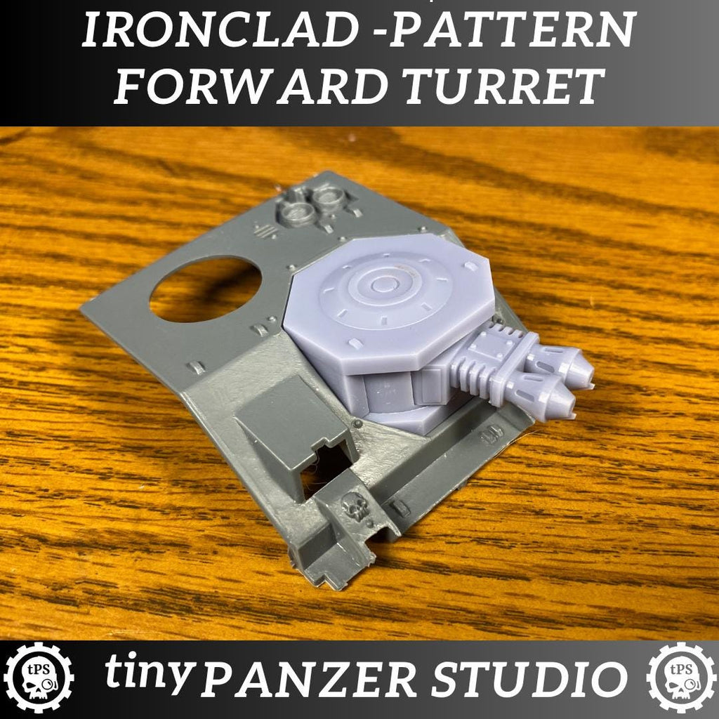 Ironclad Pattern Forward Turret for heavy space transport tank