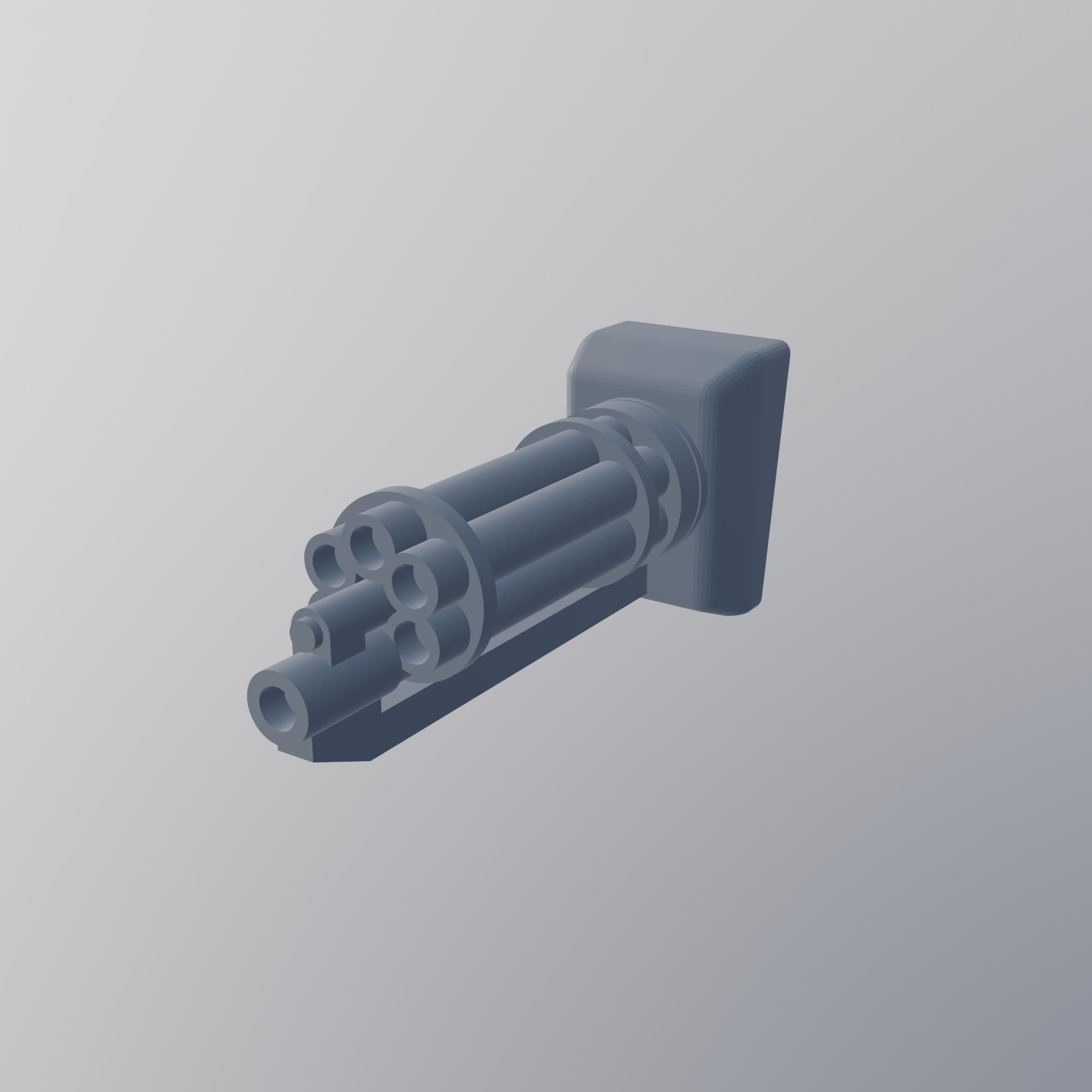 Hull-mount weapon for sci-fi armored transport tanks