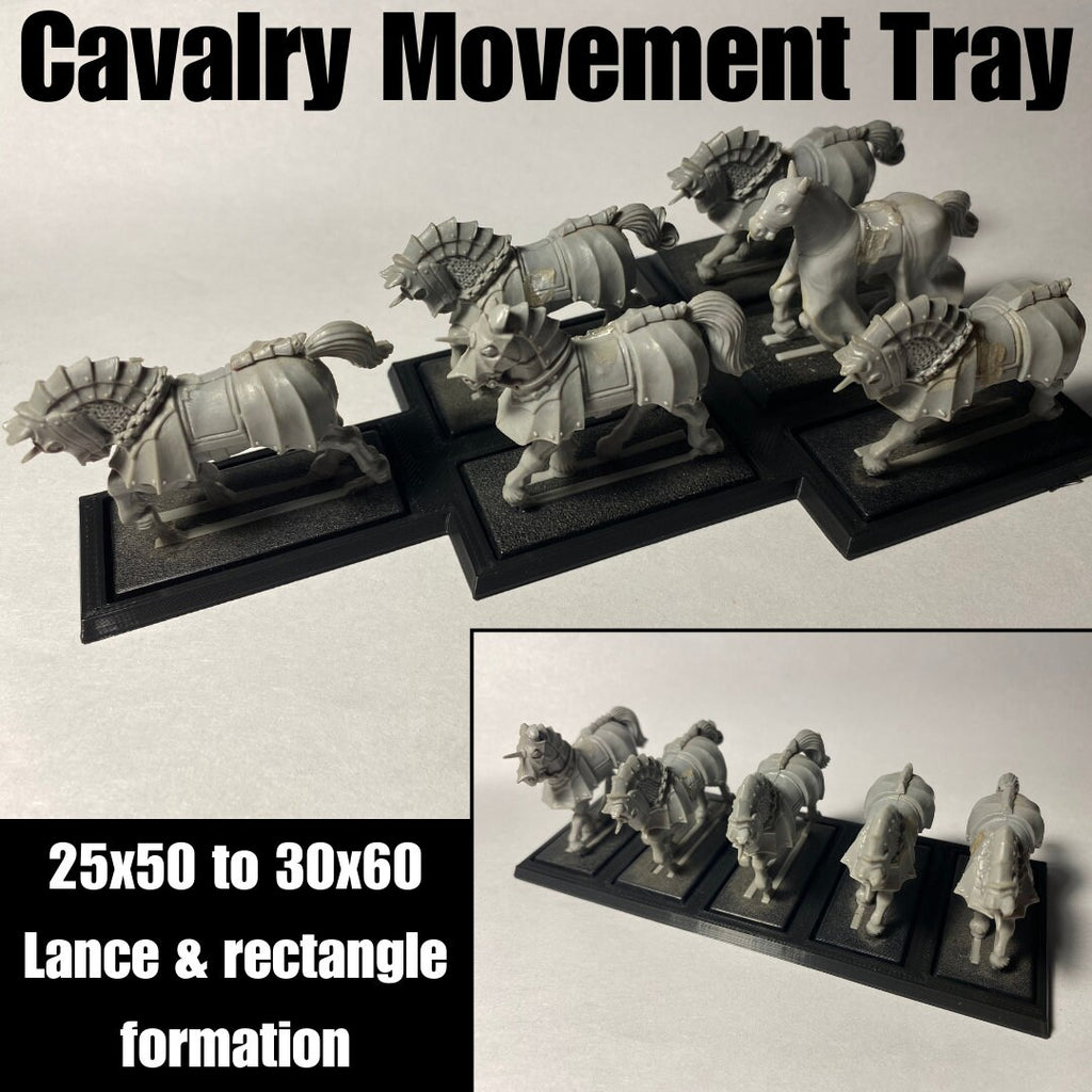 Cavalry Movement Tray: 25x50 to 30x60 Base Adapter