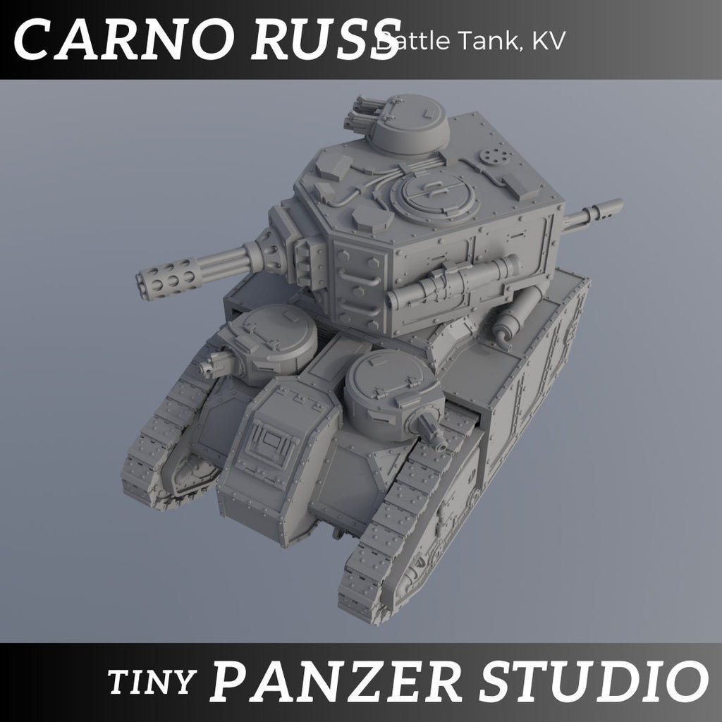 Carnoruss Battle Tank, KV2 turret