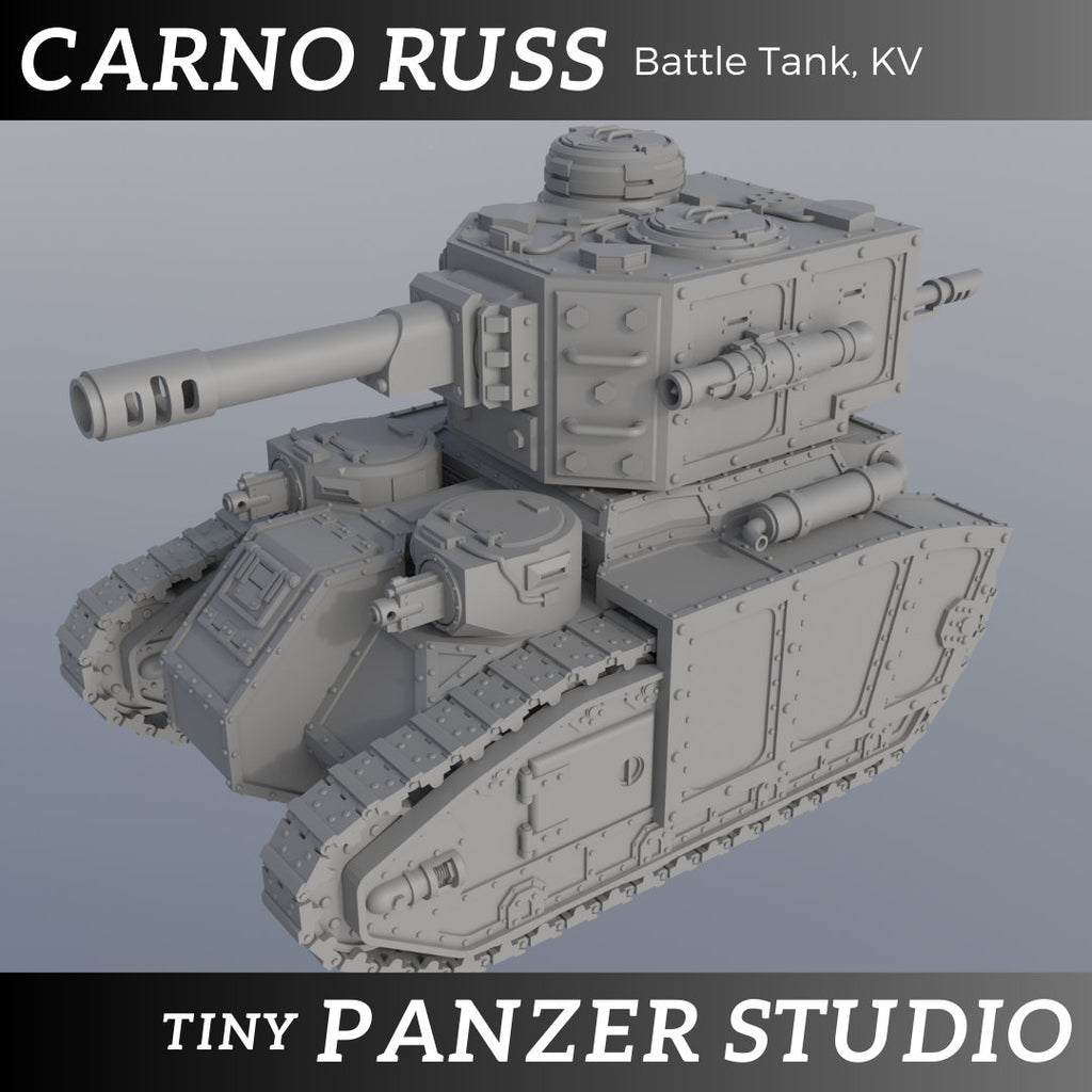 Carnoruss Battle Tank, KV2 turret