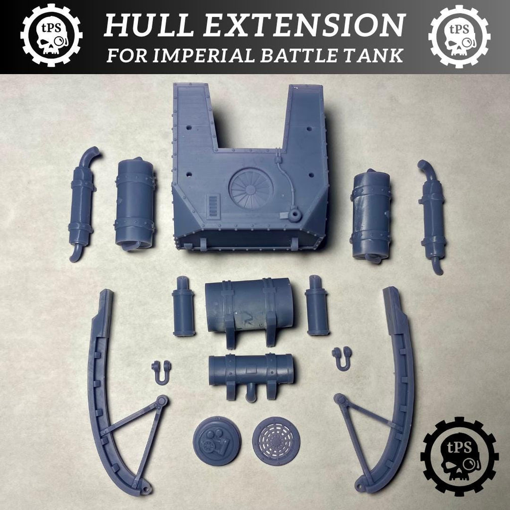Hull extension kit for sci-fi tanks