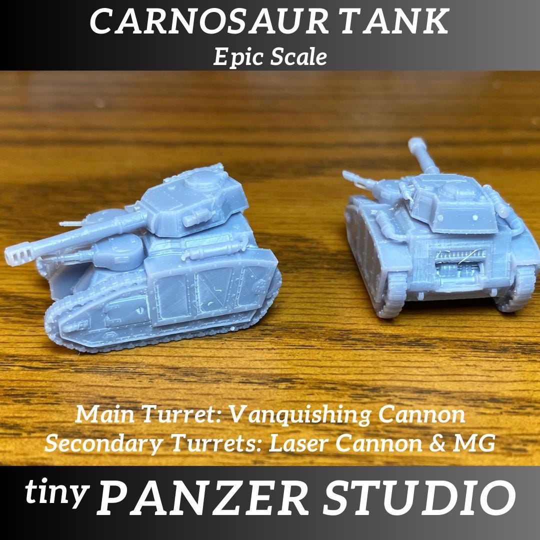 2x Carnosaur Battle Tank (epic scale/8mm)