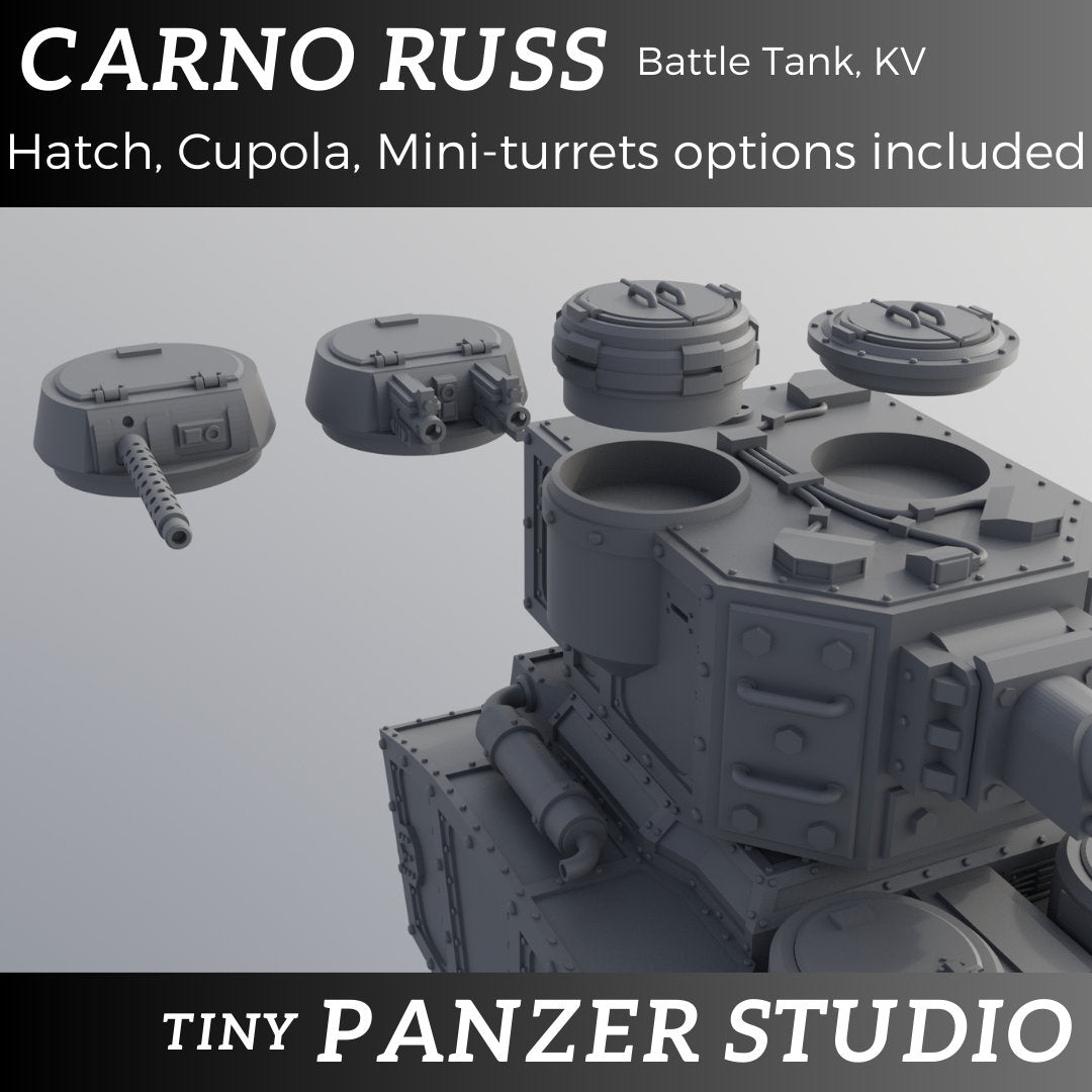 Carnoruss Battle Tank, KV2 turret