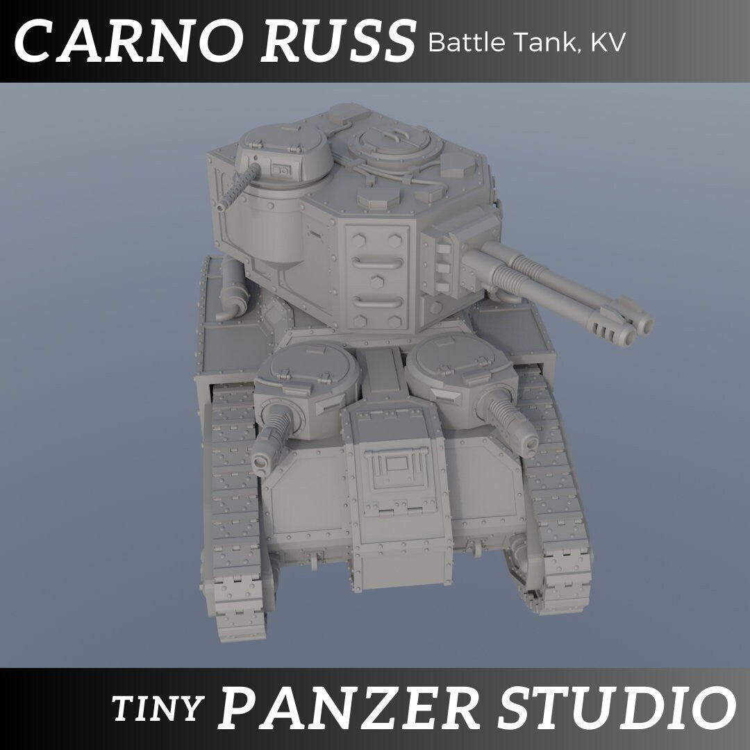Carnoruss Battle Tank, KV2 turret
