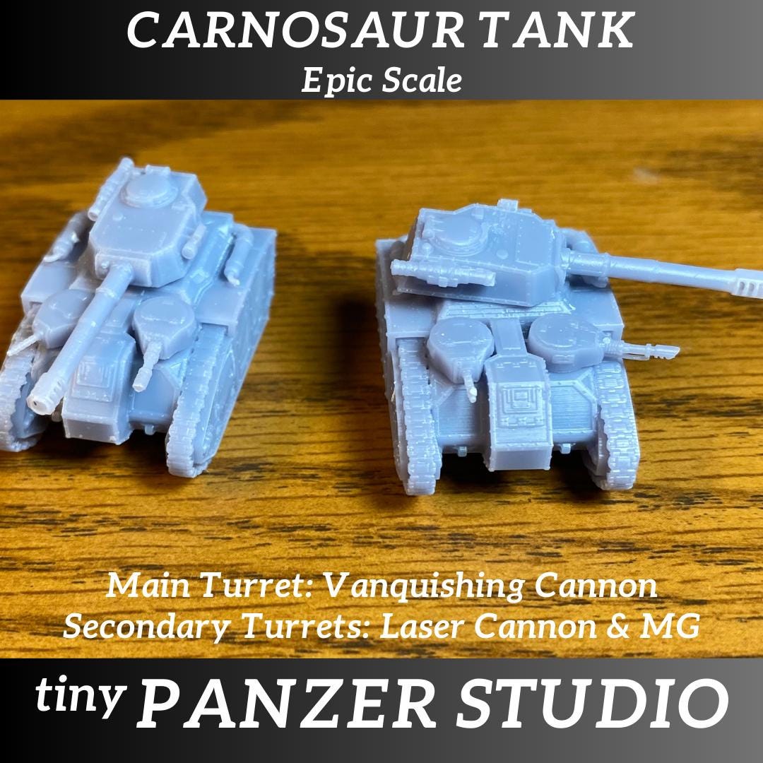 2x Carnosaur Battle Tank (epic scale/8mm)