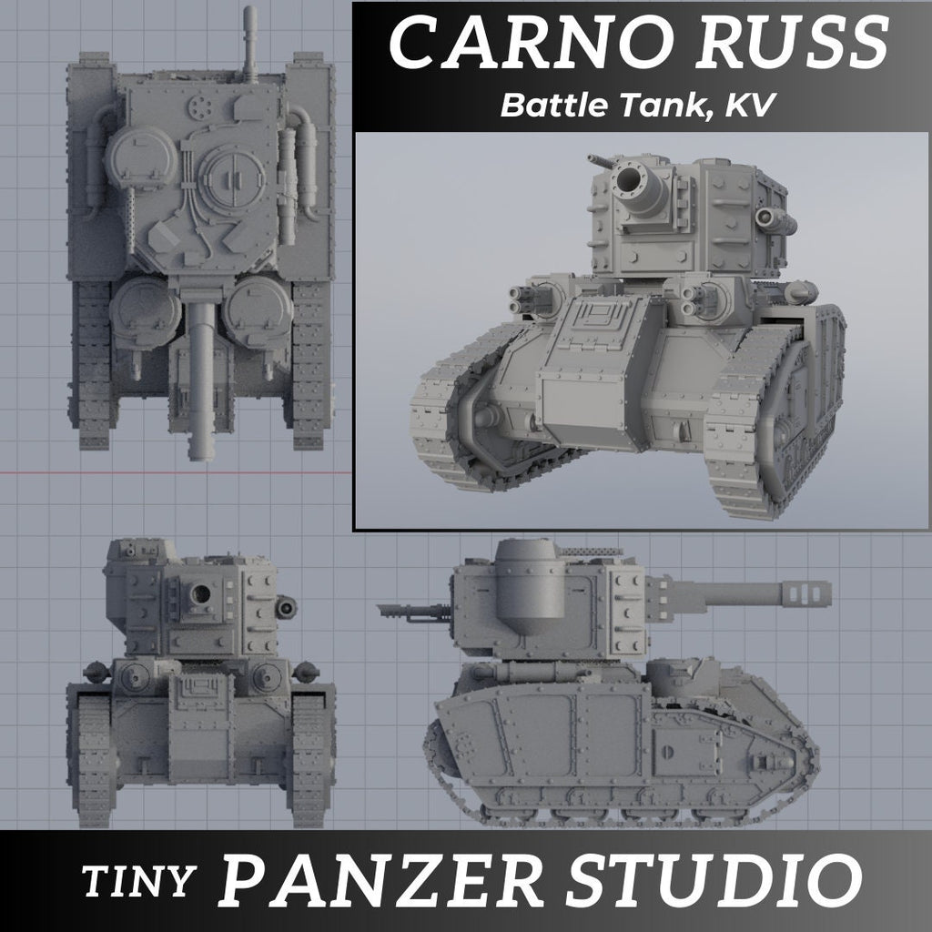 Carnoruss Battle Tank, KV2 turret